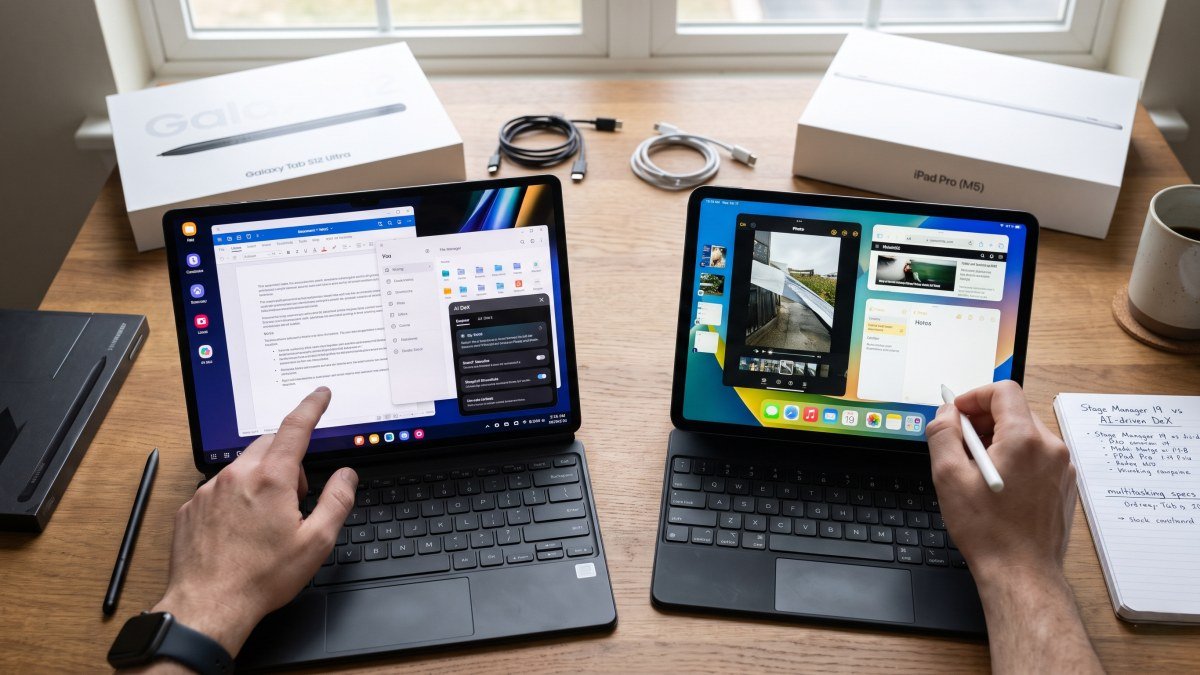 Samsung Galaxy Tab S12 Ultra vs iPad Pro multitasking specs