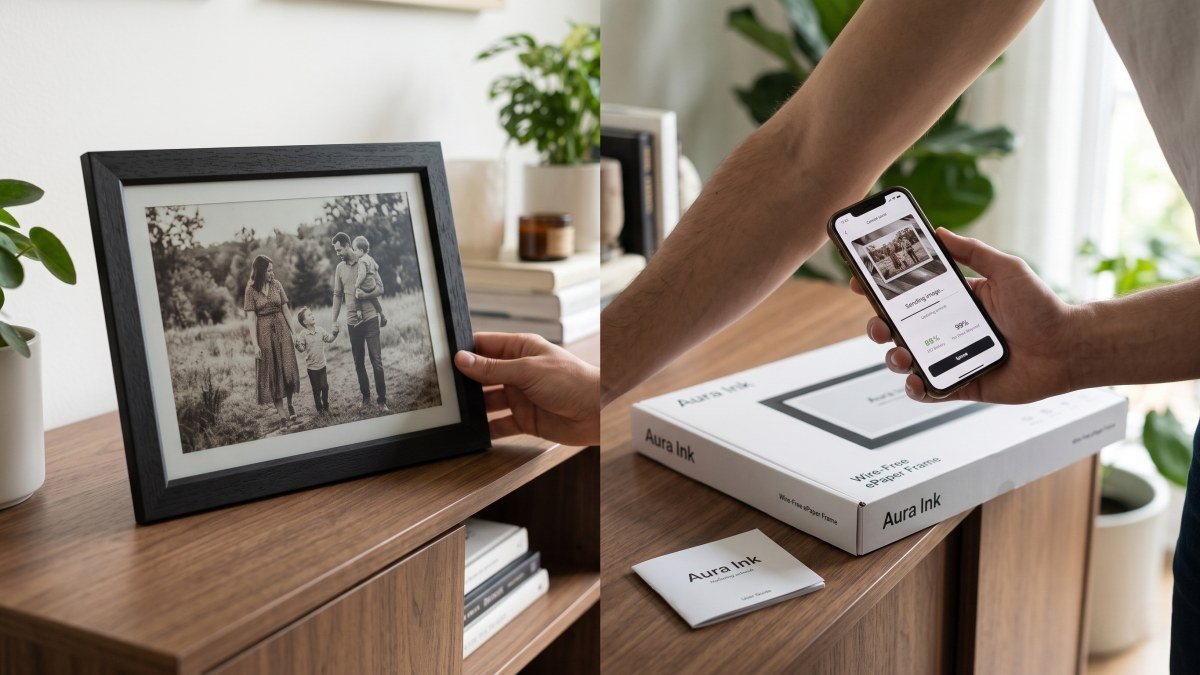 Aura Ink ePaper digital photo frame battery life