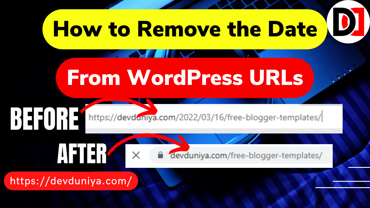 How to Remove Date From WordPress Post URLs Easily | How to Remove the Date From WordPress URLs- DevDuniya