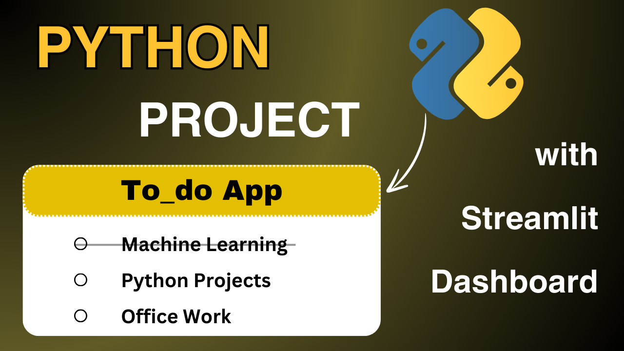 To_do App in Python with Streamlit User-friendly Dashboard