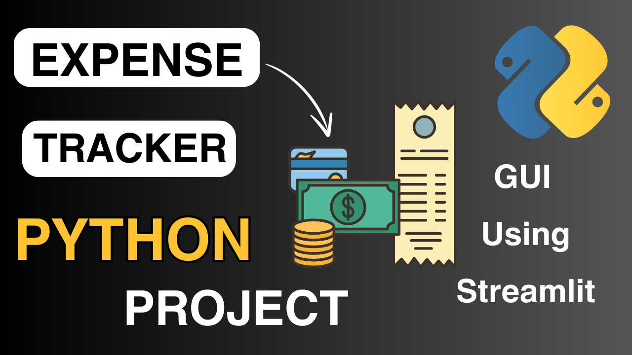 Expense Tracker App in Python with Streamlit GUI | Python Beginners Project HINDI