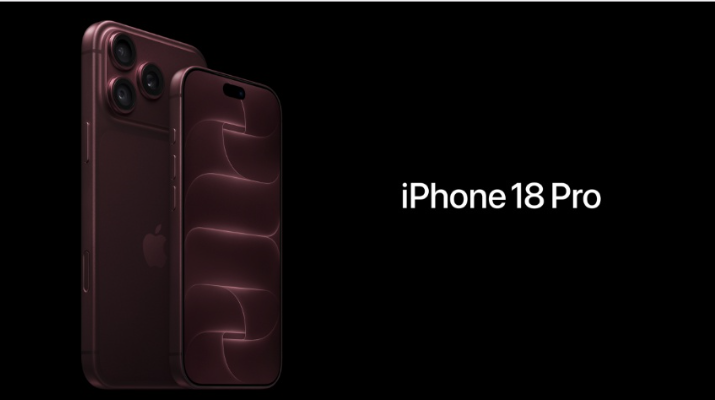 iPhone 18 Pro in dark burgundy displaying US carrier trade-in offers